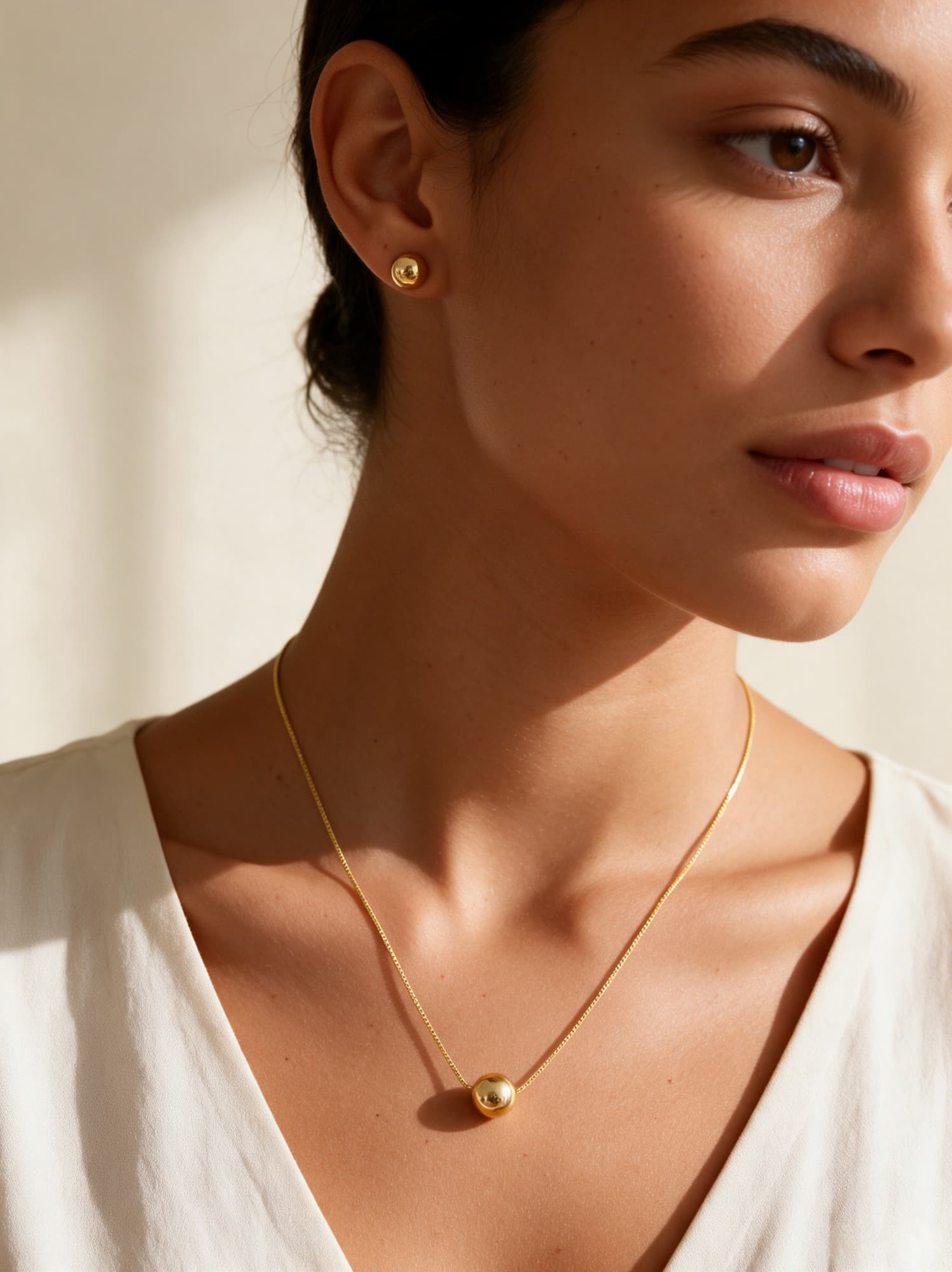 Conjunto Bola Lisa Ouro