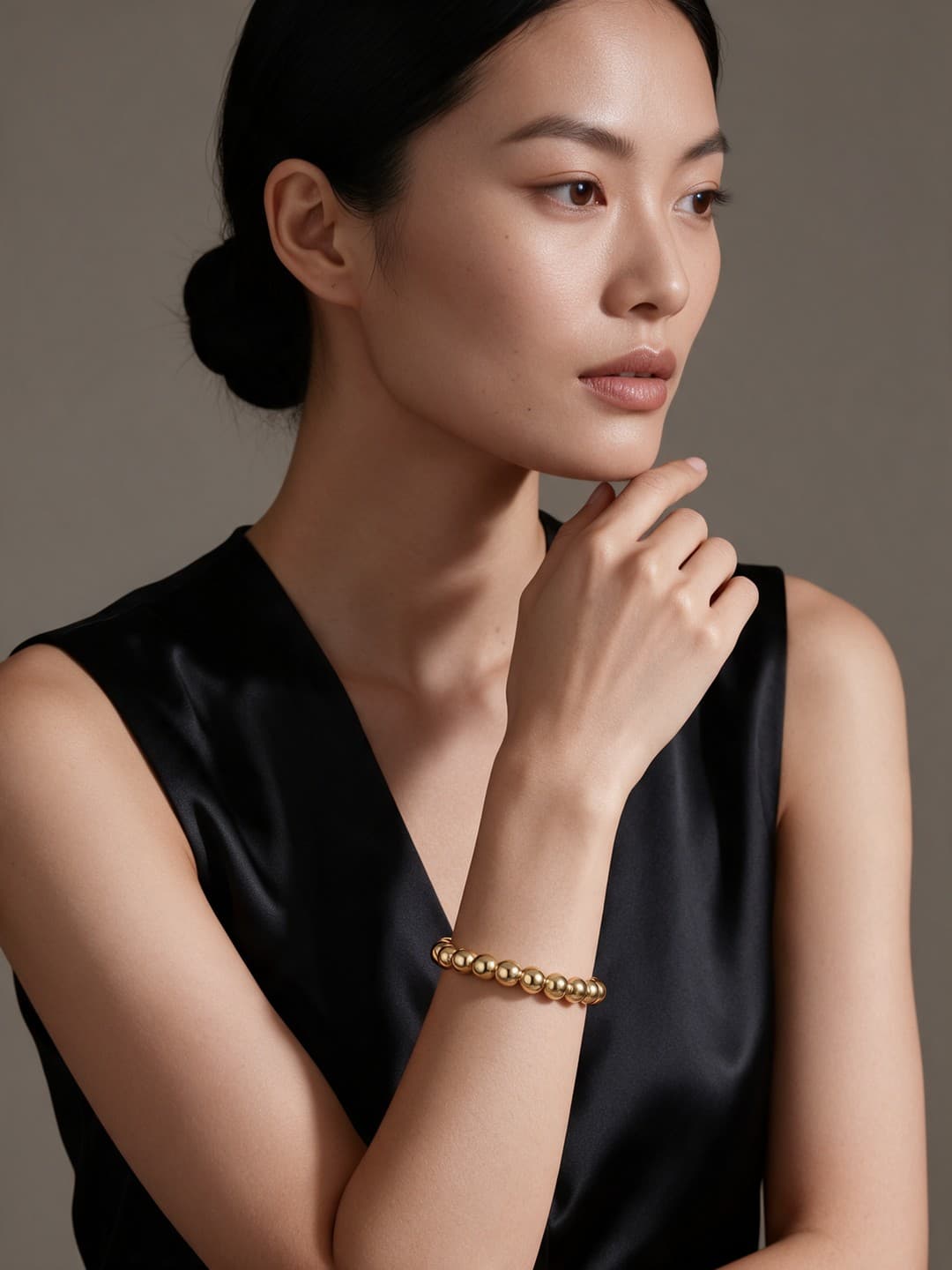 Bracelete Esferas Ouro